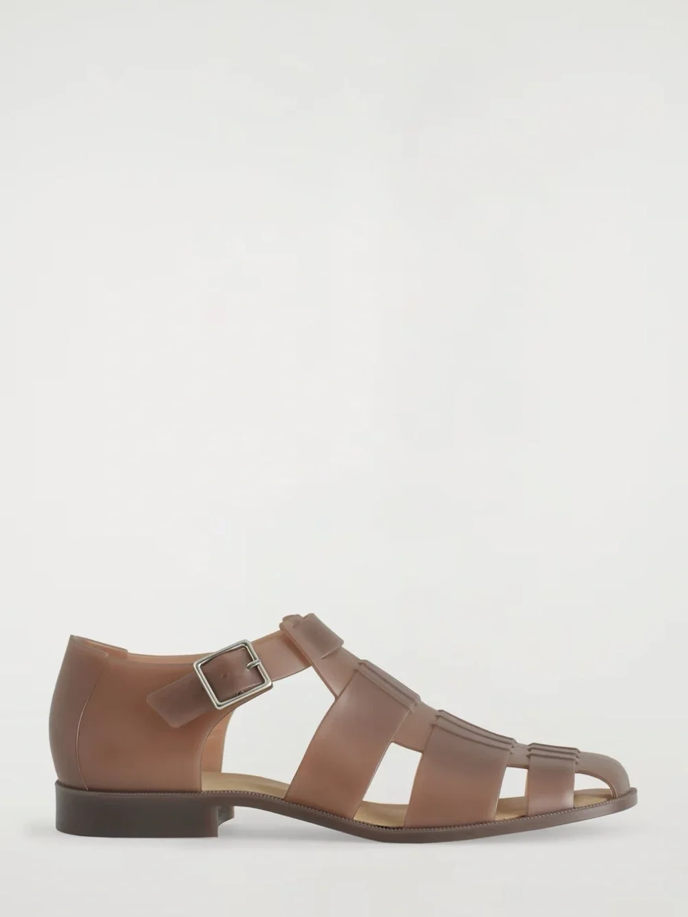NIB COS JELLY FISHERMAN SANDALS Brown